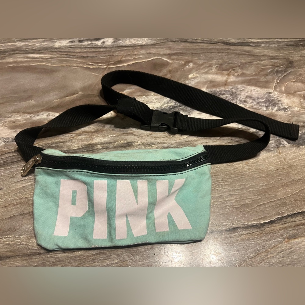 PINK Victoria's Secret Mint Green Fanny Pack